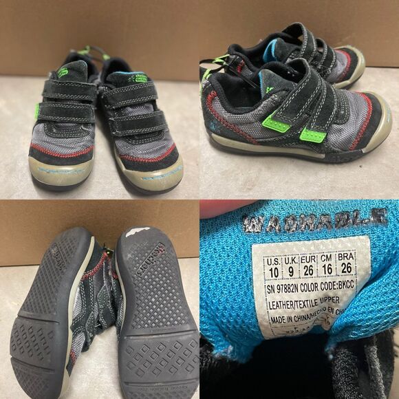 Sketchers Shoes Size 10C Kids Go Play Shoes Adjustable Straps - Picture 5 of 5